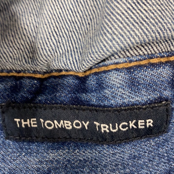 Lucky Brand Distressed Tomboy Trucker Jacket Med - Picture 11 of 14